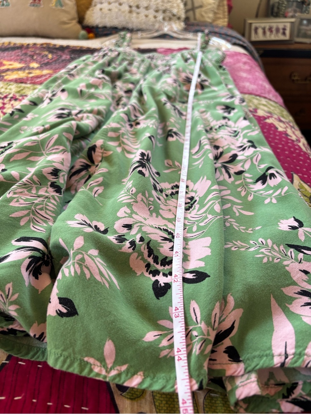 torrid Green Floral Smocked Sundress with Pink Details - Picture 11 of 11
